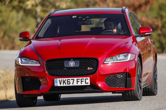 A Jaguar XF S Sportbrake.