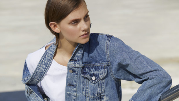 Sandy liang denim jacket store
