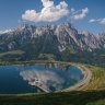 The Alps, soaring in summer.