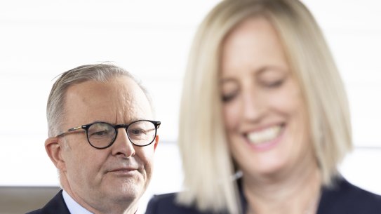 Katy Gallagher has contradicted Anthony Albanese on Labor’s costings.