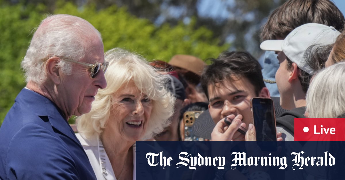 King and Queen Camilla meet crowds at the Sydney Opera House in Parramatta Park