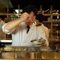 Two broths are available: a clear duck-based soup; and a 12-hour chicken option.