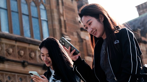 Sydney University would have to shed 20,000 international students if a 25 per cent cap was imposed.