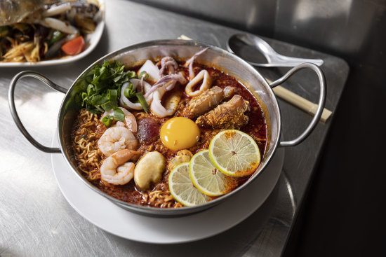 Tom yum at Nana Thai Style Hotpot and BBQ.