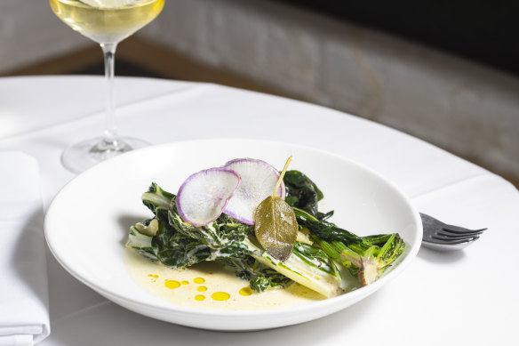 Creamed silverbeet.