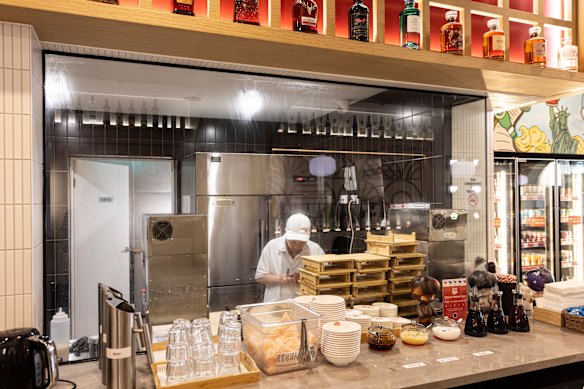 Everything is made from scratch in the glassed-in kitchen.