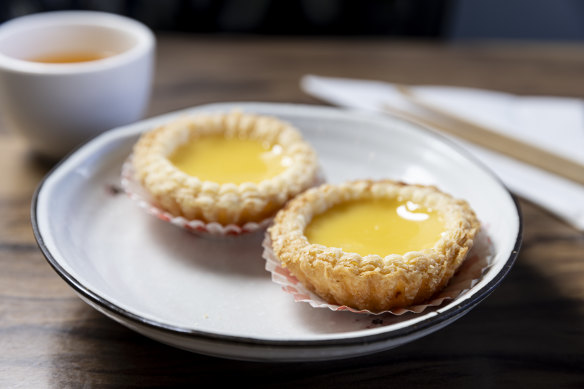 “Exemplary” egg tarts.