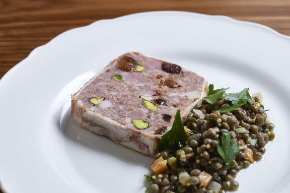 Duck and pork terrine.