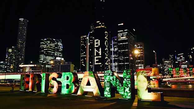 Brisbane on the night of the announcement.