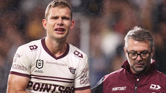 Tom Trbojevic’s dislocated shoulder has both Manly and NSW on tenterhooks.