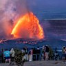 Kilauea erupts.