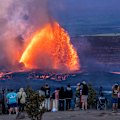 Kilauea erupts.