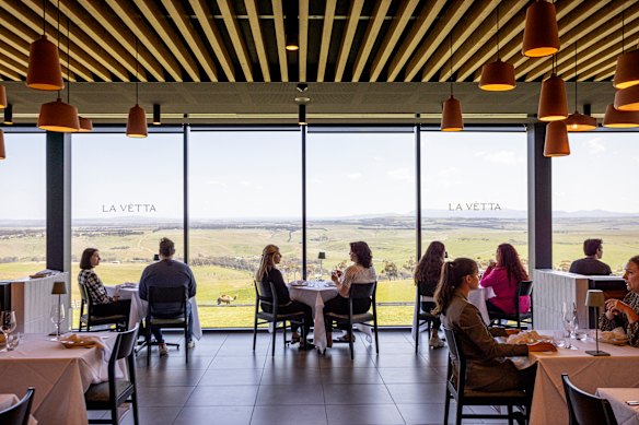 La Vetta’s elevated dining room has expansive views, and you can play 