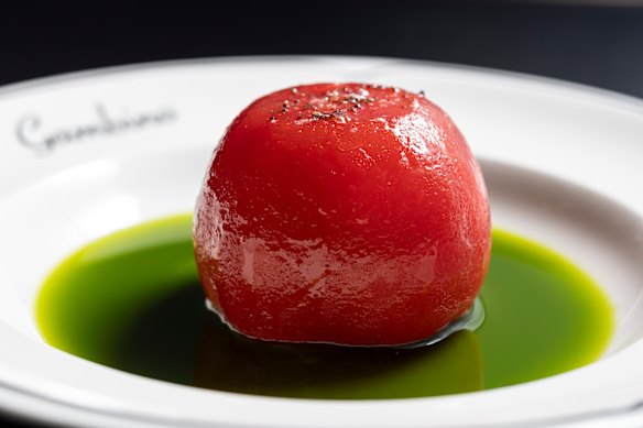 Tomato caprese.