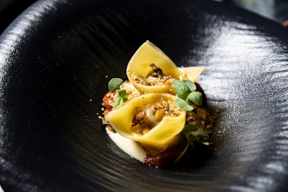 Mushroom tortellini.