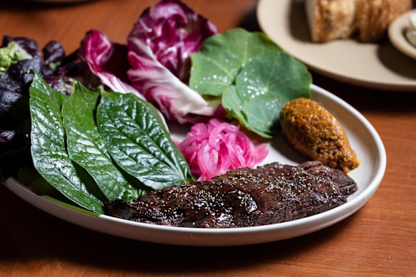 Crying kangaroo is a local spin on Thailand’s crying tiger dish.