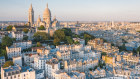 Montmartre hill, Paris, with the Sacré Coeur Basilica atop. Bonnard used to enjoy walking the hilly streets.