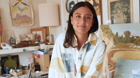 Gabrielle Penfold has amassed 
a large assortment of classic Eres swimwear.