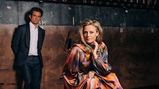 Ben Winspear and Marta Dusseldorp at Hobart’s Theatre Royal. When they met, he told her he would one day return to Tasmania, which he left at age 1