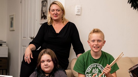 Nicole Graham is keeping her children Charley and Archer home from school because of the coronavirus pandemic.