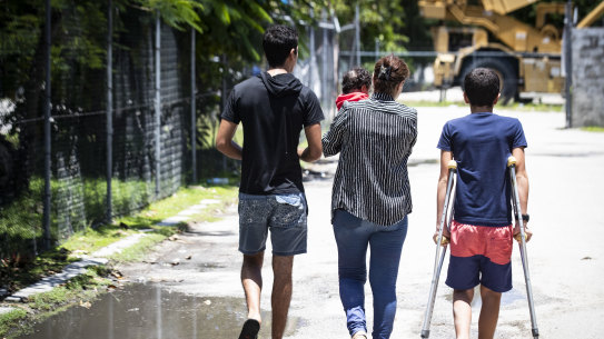 Refugees on Nauru in 2018.