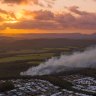 Sunshine Coast motorway reopened as bushfire threat eases slightly