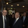 PM Anthony Albanese and Mark Leibler on Monday night.