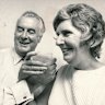 Gough Whitlam with wife Margaret. They made history be appearing on The Mike Walsh Show.
