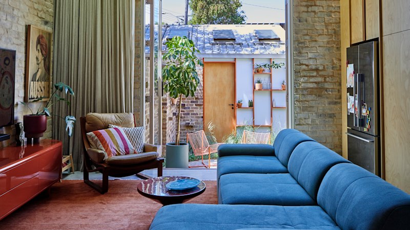 A rundown 1890s corner shop is now a colourful family home with kid-friendly touches