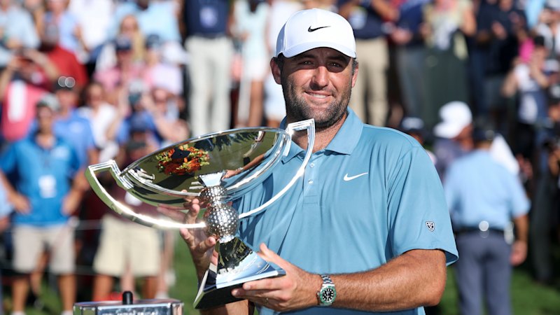 Scottie Scheffler wins Tour Championship again, raising career earnings to about $180 million