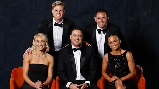 Footy’s big names: Five of the 2025 inductees to the Australian Football Hall of Fame.
