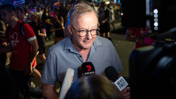 Anthony Albanese became the first sitting prime minister to march in the annual Gay and Lesbian Mardi Gras parade.