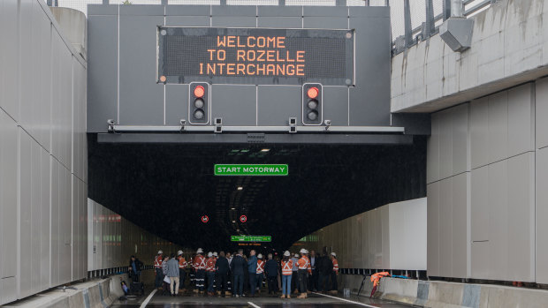 Motorist reversing, late lane changes: welcome to Sydney’s spaghetti junction