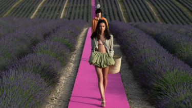 Jacquemus spring summer 2022 show was in a lavender field 