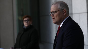 Foreign Minister Marise Payne and Prime Minister Scott Morrison considered the implications of ASIO raids on Chinese journalists.