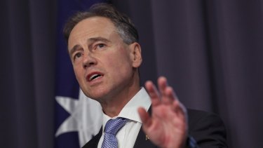 Health Minister Greg Hunt denied there had been issues with the booking site.