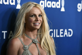 Britney Spears at the 29th annual GLAAD Media Awards in Beverly Hills in 2018.