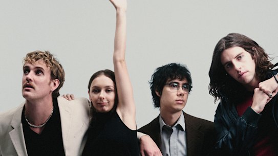 Spacey Jane, featuring Caleb Harper, Peppa Lane, Kieran Lama and Ashton Hardman-Le Cornu. The Perth band are back with a new album and a national tour.