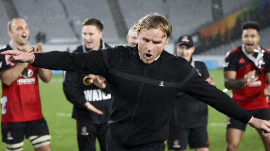 Scott Robertson has won four Super Rugby titles and two Super Rugby NZ crowns with the Crusaders.