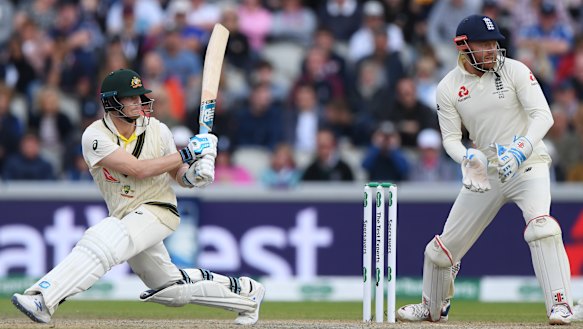 Steve Smith averted a potentially game-changing collapse with an enterprising 82.