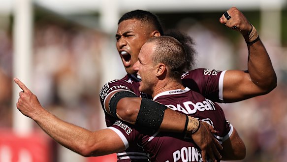 Daly Cherry-Evans and Haumole Olakau’atu have developed a great combination on Manly’s right edge.