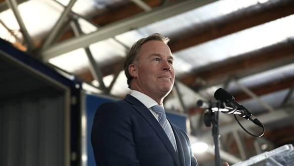 Tasmanian Premier Will Hodgman at Prime Minister Scott Morrison's rally.