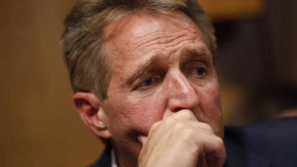 Moderate Republican Senator Jeff Flake supported Kavanaugh's nomination on the condition that the FBI would investigate.