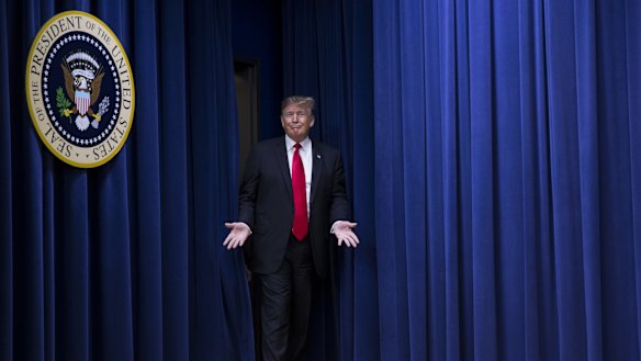 US President Donald Trump. It was has been a wild 12 months in the White House.