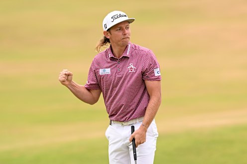 Cameron Smith on his way to success in the British Open.