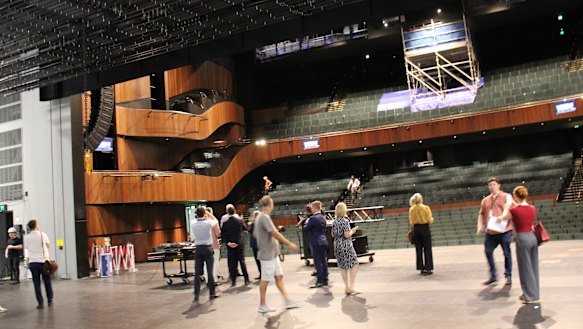 No palco do The Glasshouse. 