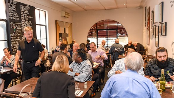 Denis Sabbadini serves customers at The Waiters in 2018. 

