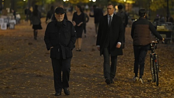 Just two close pals going for a walk, ten feet apart. At the start of season four, Logan seems to a little lonely.