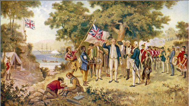 Captain James Cook takes possession of the east coast of Australia on behalf of the British Crown.