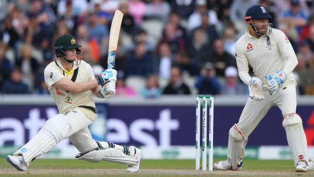 Steve Smith averted a potentially game-changing collapse with an enterprising 82.